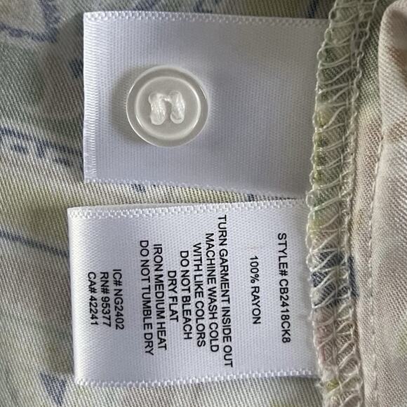 NWT Sanctuary The Vintage Scarf Paisley Long Sleeve Button-Up Shirt - Picture 8 of 8